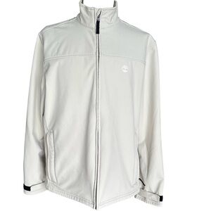 Timberland Men’s Softshell Full-Zip Fleece Lined Jacket Cream/Light Beige XL